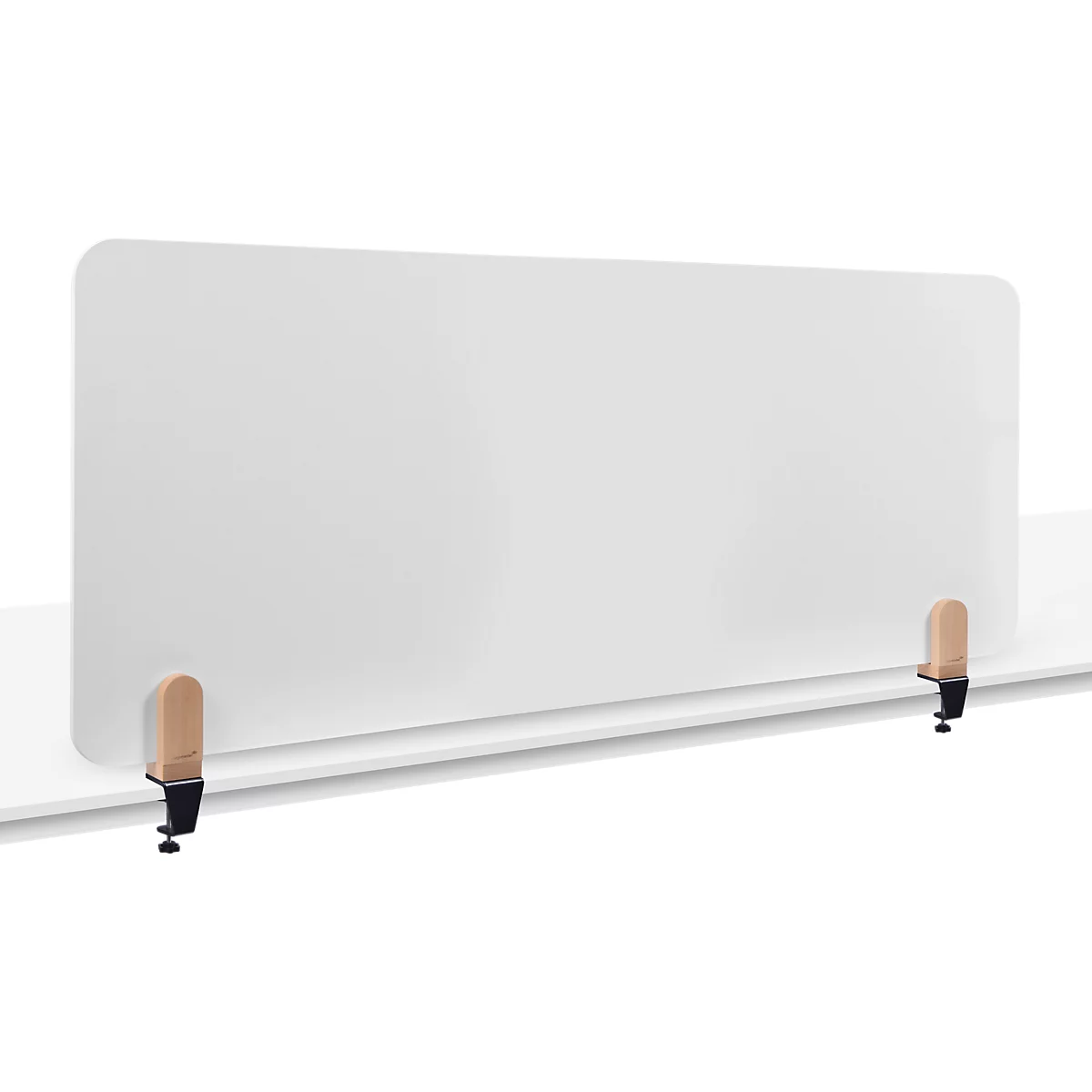 Legamaster Whiteboard-Tischtrennwand Elements, Stahl emailliert, inkl. 2 Tischklemmen, B 1600 x H 600 x T 11 mm